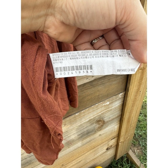 Forever 21 Dress Small Crimson orange long sleeve a line dress Forever 21 - Picture 8 of 9